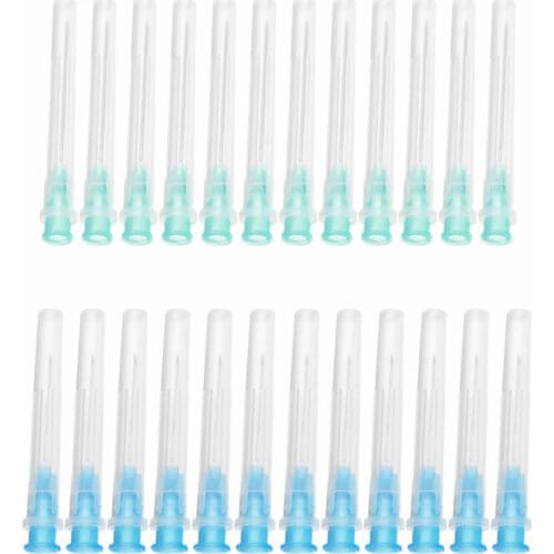 Injection needles 12 1.25-inch blue 23G needles and 12 1.5-inch 21G green needles