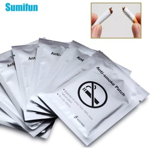 5pcs Natural Herbal Extract Anti Smoke Patch Quit Smoking Stickers Relieve Smoking Cravings Product Medical Plaster Health Care
