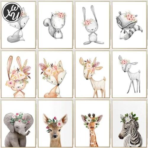 Diamond Painting Fantasy Pink Cartoon Diamond Mosaic Cute Animals Diamond Painting for Adults Zebra Elephant Panda Full Diamonds