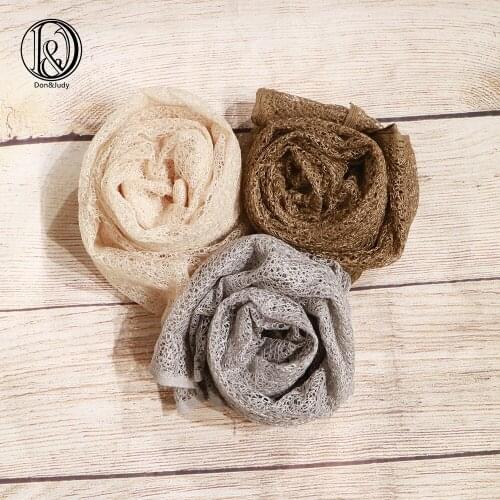 Don&Judy 3pcs/lot Stretch Baby Photography Props Gauze Wrap Soft Infant Newborn Photo Wraps Cloth Blankets Accessories 160x45cm