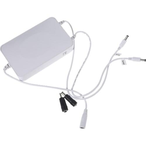 Dual 12V 1A Output 12800mAh 5.5x2.1mm UPS Power Supply for Wireless Router CCTV Camera LED Strip Panel Amplifier