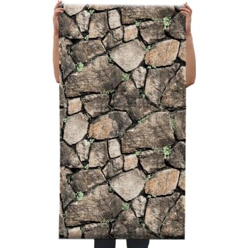 HOT 3D simulation marble stone wallpaper restaurant retro brick home decoration living room 0.53 meters 10 meters roll