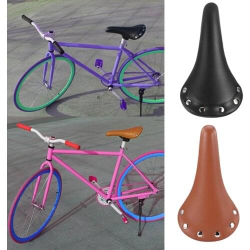 Classic Bike Seat Bicycle Saddle - Comfortable Saddle For Fixed Gear Bicycle Road Bike Waterproof Old Style