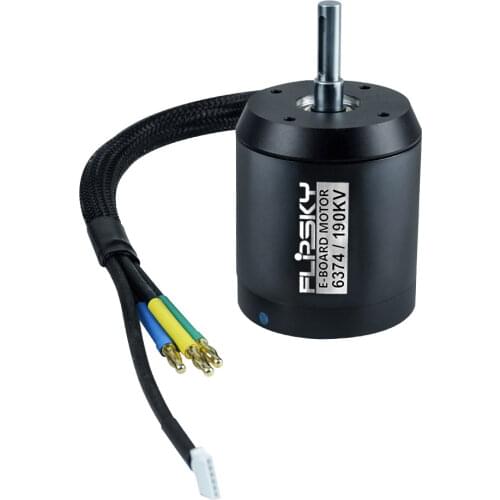 FLIPSKY BLDC Belt Motor Battle Hardened 6374 140KV 190KV 3500W Round Shaft for Electric Skateboard DIY Parts