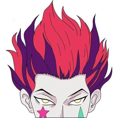 Hot Hisoka Hxh Car Stickers Vinyl Sunscreen RV VAN Car Accessories Graphics Anime Decal Decoration Apply To Car Window Laptop