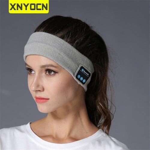 Xnyocn 2021 Headphones Fashionable Rechargeable Wireless Music Headband Built in Speaker Mic Bluetooth Earphone for Sports Yoga