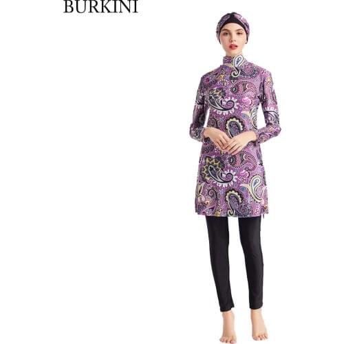 Muslim Swimwear Modest Clothing Modest Women Islamic Hijab Swimsuit Burkinis Plus Size Bathing Brand Muslimah Swimwear