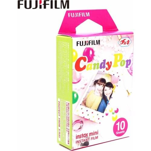 Original Fujifilm 10 sheets Instax Mini Candy Pop Instant Film photo paper for Instax Mini 8 7s 25 50s 90 9 SP-1 SP-2 Camera