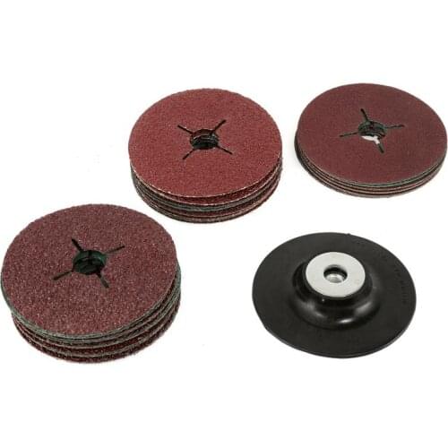 115mm Rubber Backing Pad 24#36#60# Grit Sandpaper Sheet Sanding Disc for Angle Grinder for Sandpaper Grinding Disc Abrasive Tool
