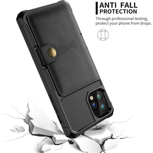 Luxury PU Leather Magnet Wallet Case for IPhone 12 12 Pro Max Cover Multi Cards Slots Wallet Mobile Phone Holder