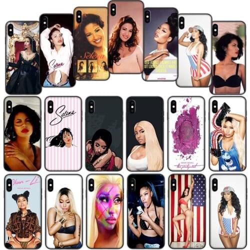 Selena Quintanilla Nicki Minaj Soft Cover Case for iPhone 12 11 Pro X XS XR Max