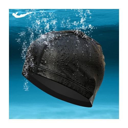 Top Quality Adult bathing cap Men&women swimming caps Earmuffs cap Swimming waterproof/hair care PU+Silica Gel 5 colors