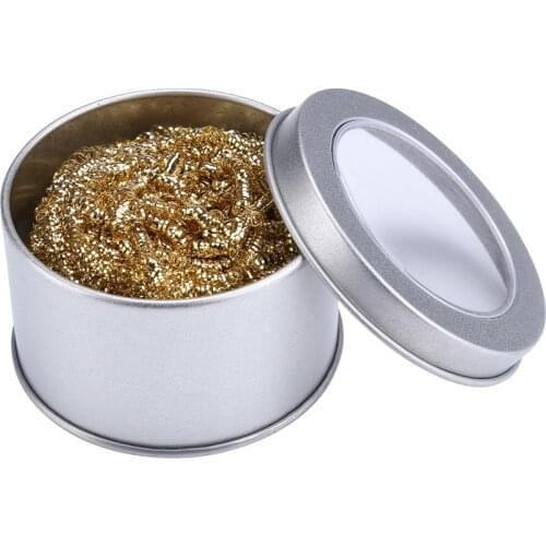 Welding Soldering Solder Iron Tip Cleaner Cleaning Steel Wire With Stand Holder BGA Soldering Repair Tools Accessories