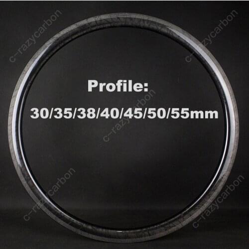 Toray Carbon Rims Improving Special Brake Track Road Bicycle Racing Rims Marble Finish TLR/Tubular/Clincher Cycling Racing Rim