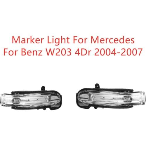 Rearview Mirror Turn Signal Indicator Side Light Lamp Car Door Wing Side Marker Light For Mercedes For Benz W203 4Dr 2004-2007