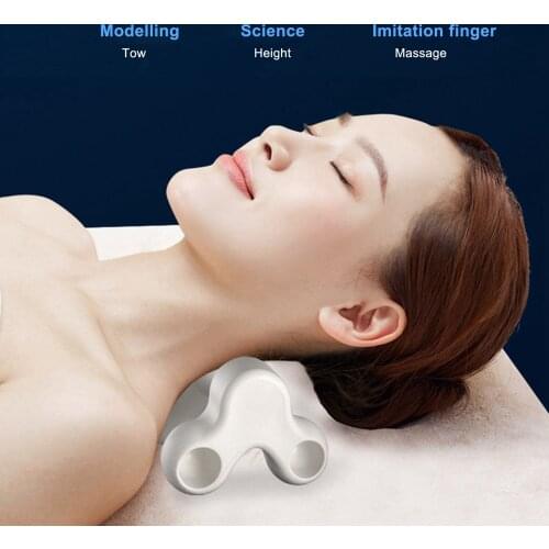 Cervical Neck Traction Device Ergonomic Bone Shape Neck Relaxer with Massage Points