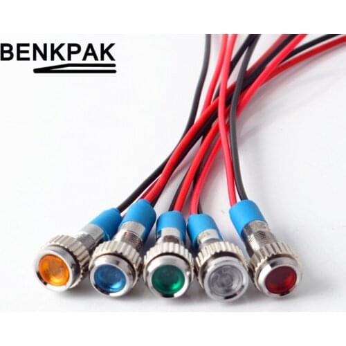 IP67 6mm Waterproof LED Metal Signal Indicator Light