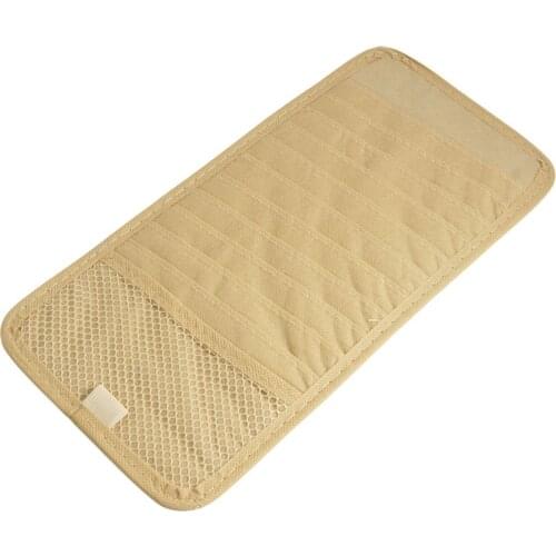 X Autohaux Auto Car Vechiles 12 Disk Cd Holder Brown Nylon Visor Organizer