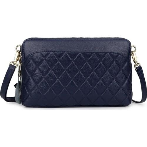 New Arrivals Geometric Style Ladies Messenger Bag Genuine Leather Women Handbag Hot Fashion Female Should Bag Women Leather Bags