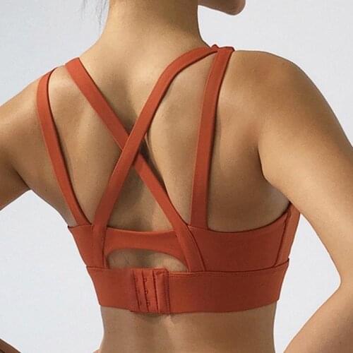 Cloud Hide Women Yoga Bra for Fitness Sexy Back Sport Tank Crop Top Push up Gym Workout Running Shirt Shockproof Athletic Vest