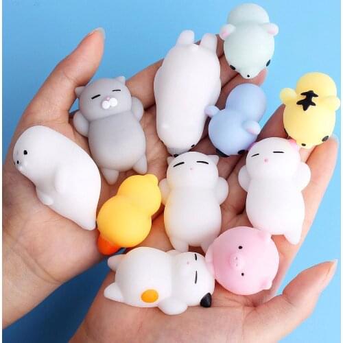 2019 Antistress Toys Chancellory Slime Lovely Toy Kawaii Cat Squish Cute Fun Toy Squish Antistress Squishy I0120