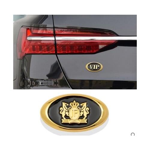3D Metal Gold Auto Modified JP Luxury VIP Car Trunk Side Seal Decal Badge Car Accessories