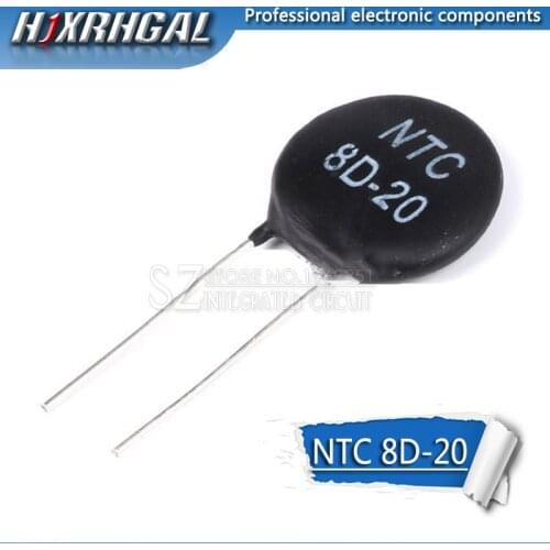 5pcs Thermistor Resistor NTC 8D-20 Thermal Resistor hjxrhgal