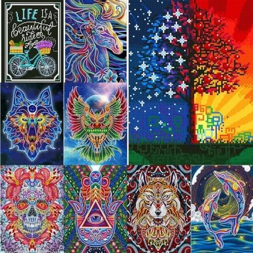 Glow In Dark Flower 5D Luminous Diamond Painting DIY Adult Craft Partial Round Drill Rhinestone Embroidery Resin Best Gift