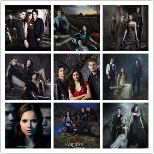 5d DIY Diamond Painting Mysterious Vampire Character Diary Poster Character Diamond Embroidery Full Diamond Bright Color Home De