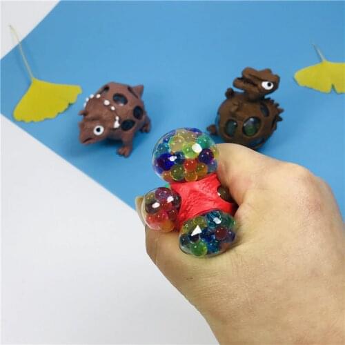 Hand pinch dinosaur beads grape ball to vent autism mood squeeze relieve health toys creative small gifts decompression artifact
