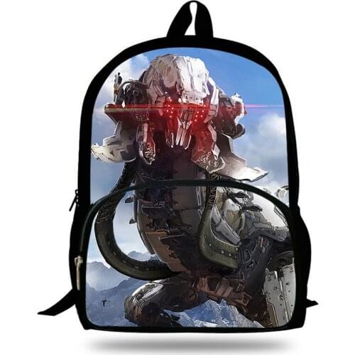 Children Cartoon Robot Bag Pop Game Horizon Zero Dawn School Bags For Teenagers Girls Backpack Kids Boys Book Bag Mochila