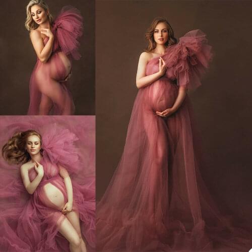 Elegant Robe Sleepwear Pajamas Maternity Women Wedding Bridal Dress Pregnancy