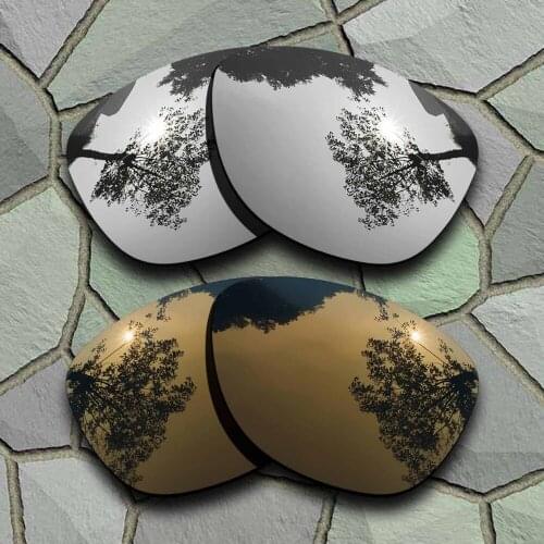 Chrome&Bronze Copper Sunglasses Polarized Replacement Lenses for Oakley Frogskins