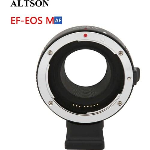 ALTSON EF‑EOS M Auto‑Focus Lens Adapter Ring For Canon EF/EF‑S Mount Lens to for EOS M Mount Camera M6II M10