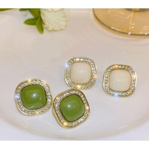 Korean Earrings Fashion Jewelry Geometric Crystal Temperament Retro Cute Earrings Oorbellen Earrings For Women Wholesale Bijoux