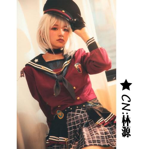 Cosplay Costume Anime Bang Dream! Aoba Moca Afterglow Dresses Christmas Halloween Free shipping CG424
