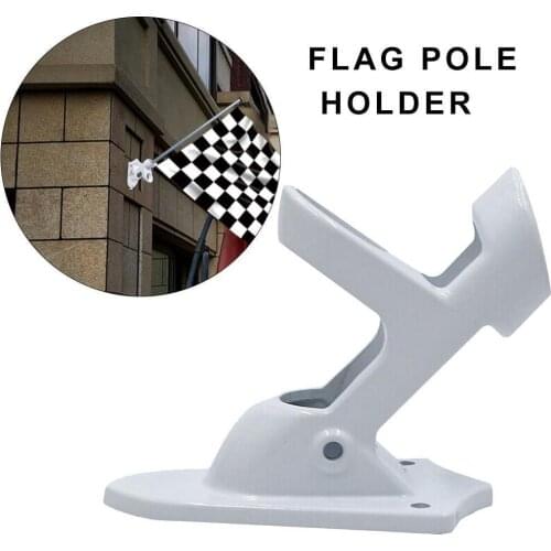 Flagpole Bracket Fixing Frame Adjustable Aluminum Base Wall Mounted Flag Holder Windsock Base 2 Angle Flags Pole Mounting Seat