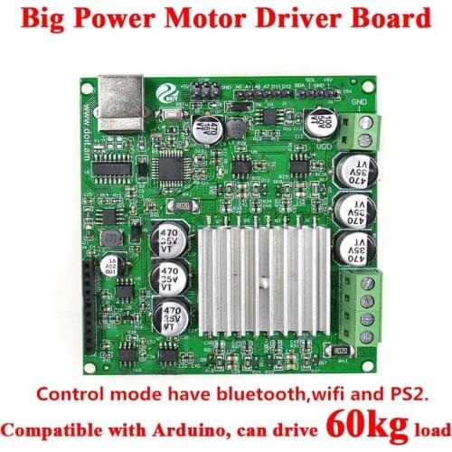 HOT Driver Control Board for 2 in 1 Big Power Motor Large Load RC Robot Smart Tank Car by Bluetooth/WIFI/PS2 Control Toy