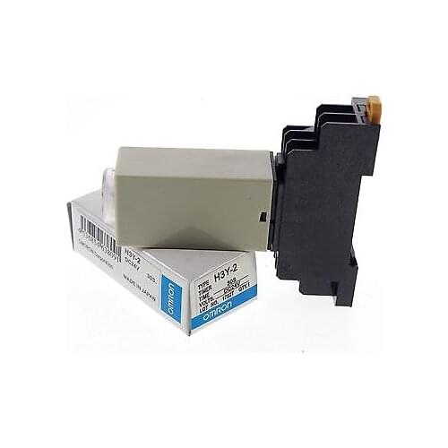 Max 30S 24VDC H3Y-2 Power On 3A Time Delay Relay Solid-State DPDT Socket Base
