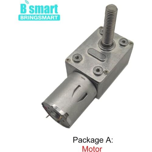 M8 Screw Shaft Gearbox 12V 24V Low Speed Reducer JGY 370 Small Electric Motor 6-150rpm 6V Self Locking Gearbox DC Worm Motor
