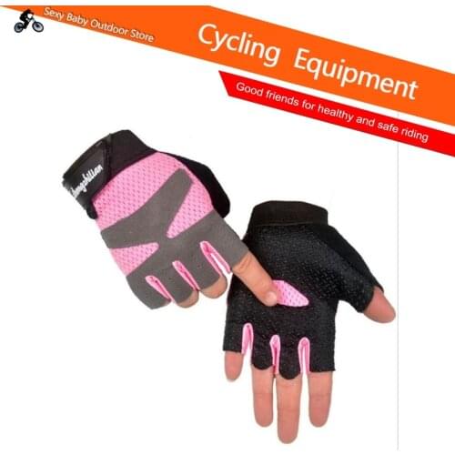 Half Finger Cycling Gloves Sports Fitness Anti-sweat Anti-slip Cycling Breathable Bicycle MTB Road Mountain Bike Shock Gloves