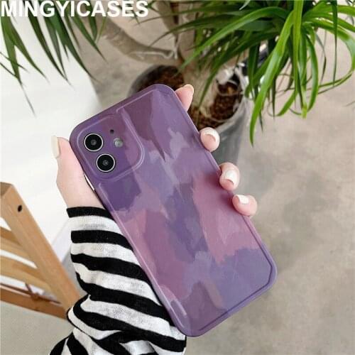 Shockproof IMD Oil Painted Pattern Phone Cases for Iphone 12 Pro 11 Pro Max 7 8 Plus X Xr Xs Max Soft TPU Protective Cover Coque