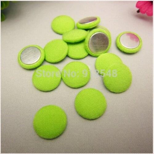 50pcs/lot 15mm Solid Fabric Covered flat back Buttons, Cloth Covered Buttons, garment accessories,XK5614