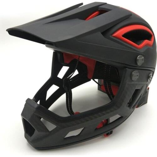 Adults Trainer Full Face Flip Up Racing Bicycle Helmet Downhill DH Fullface Motorcycle Avt MTB Mountain Safety Cycling Helmet