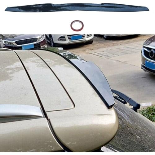 Universal Car Rear Roof Lip Spoiler Tail Trunk Wing Sticker Glossy Black Auto Styling Accessories
