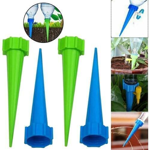 4pcs Plant Water Funnel Flower Drip Spikes Automatically Self Watering Flower Irritation System Slow Release Adjustable 3