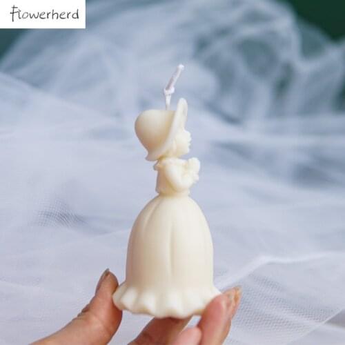 Wishing Elf Candle Silicone Mold DIY Handmade Resin Molds Aromatherapy Candle Molds for Candle Making Wishing Little Girl Mold