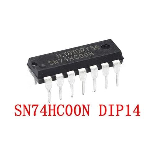 10PCS SN74HC00N DIP14 SN74HC00 DIP 74HC00 DIP-14 original IC
