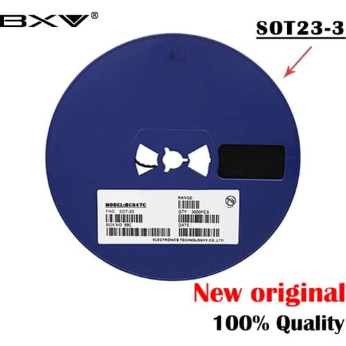 100PCS BC847C SOT23 BC847 847C SOT SMD SOT-23 1G new transistor BXV Store
