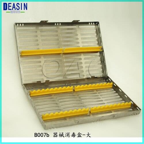 2 set Dental stainless steel disinfection placing box for 20 pcs dental instrument for instrument disinfection plate